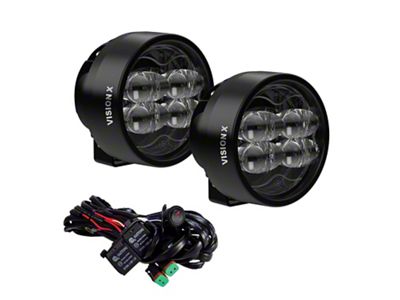 Vision X CR-4 Fog Beam Driving Light Kit; Clear (Universal; Some Adaptation May Be Required)