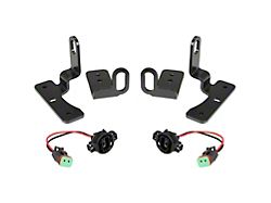 Vision X LED Fog Light Kit Brackets and Connectors (18-26 Jeep Wrangler JL Sport)