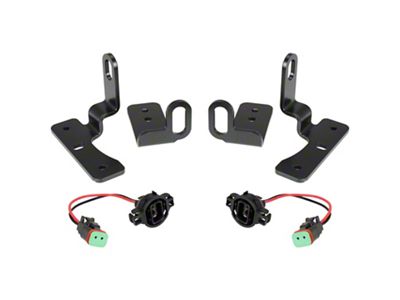 Vision X LED Fog Light Kit Brackets and Connectors (18-26 Jeep Wrangler JL Sport)