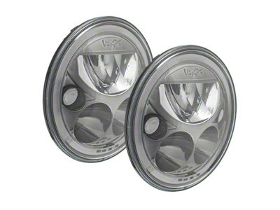 Vision X LED Headlights with Amber Halo; Black Housing; Clear Lens (07-18 Jeep Wrangler JK)