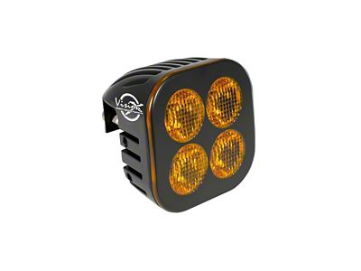 Vision X Unite Series LED Module Pod; Blackout Amber; Elliptical Beam (Universal; Some Adaptation May Be Required)