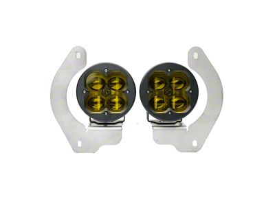 Vivid Lumen Industries FNG 3 Series Fog Light Kit; Yellow (20-25 Jeep Gladiator JT Launch Edition & Rubicon w/ Steel Bumper)