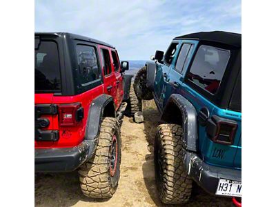 Vivid Lumen Industries Brilliant Series LED Tail Lights; Black Housing; Smoked Lens (18-25 Jeep Wrangler JL w/ Factory Halogen Tail Lights)