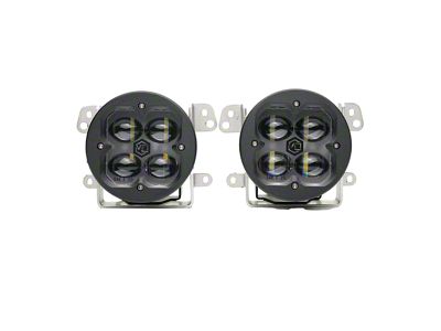 Vivid Lumen Industries FNG 3 Series Fog Light Kit; White (18-25 Jeep Wrangler JL Rubicon & Sahara w/ Plastic Bumper)