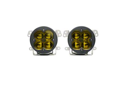 Vivid Lumen Industries FNG 3 Series Fog Light Kit; Yellow (07-18 Jeep Wrangler JK)