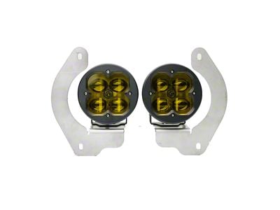 Vivid Lumen Industries FNG 3 Series Fog Light Kit; Yellow (18-25 Jeep Wrangler JL Rubicon & Sahara w/ Steel Bumper)