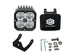 Vivid Lumen Industries FNG Intense 20W 3-Inch LED Light Pods; Flood Beam (Universal; Some Adaptation May Be Required)