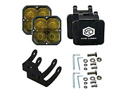 Vivid Lumen Industries FNG 20W 3-Inch LED Yellow Light Pods; Driving Beam (Universal; Some Adaptation May Be Required)