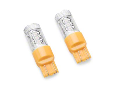 Stage 3 Amber LED Front Turn Signal Light Bulbs; 7443 (18-25 Jeep Wrangler JL Sport)