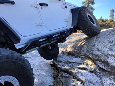 VKS Fabrication The Informant Rock Sliders; Raw Steel (18-25 Jeep Wrangler JL)