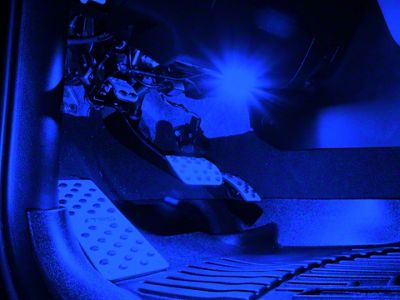 VLEDS Footwell Light Kit; Front and Rear; Blue (07-21 Tundra)