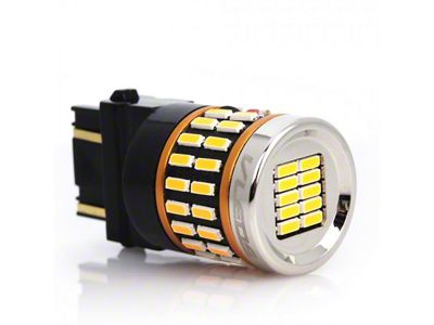 VLEDS Stage 1 High Visibility Amber LED Front Turn Signal Light Bulbs; 3157CK (14-21 Tundra)