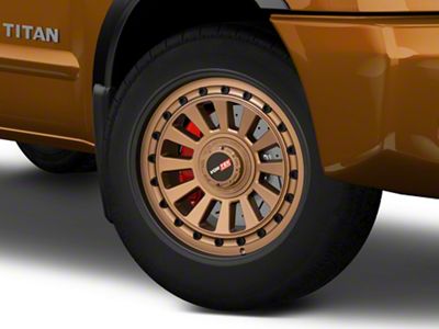 Vortek Off-Road VRD-702 Matte Bronze with Black Bolts and Lip 6-Lug Wheel; 20x9.5; 12mm Offset (04-15 Titan)