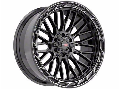 Vortek Off-Road VRP-502 Black Diamond Cut Ring with Dark Tint 6-Lug Wheel; 22x10; -18mm Offset (05-15 Tacoma)