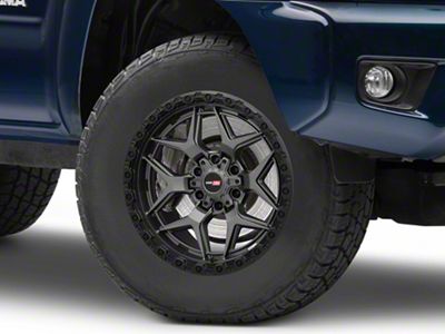 Vortek Off-Road VRT-603 Matte Titanium with Black Bead Ring 6-Lug Wheel; 17x9; 0mm Offset (05-15 Tacoma)
