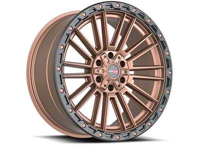 Vortek Off-Road VRT-604 Matte Bronze with Black Bead Ring 6-Lug Wheel; 22x10; -18mm Offset (05-15 Tacoma)