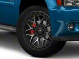 Vortek Off-Road VRP-504 Black Diamond Cut with Dark Tint 6-Lug Wheel; 22x10; -18mm Offset (25-26 4Runner)