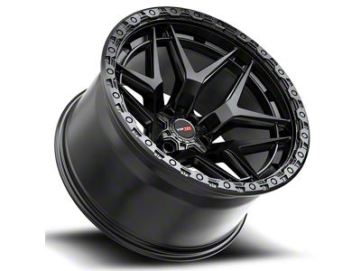 Vortek Off-Road VRT-603 Satin Black 6-Lug Wheel; 17x9; 12mm Offset (25-26 4Runner)