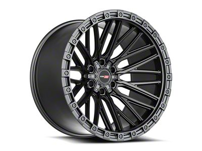 Vortek Off-Road VRT-608 Matte Black 6-Lug Wheel; 22x12; -44mm Offset (25-26 4Runner)