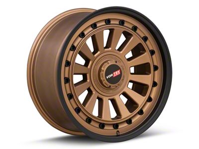 Vortek Off-Road VRD-702 Matte Bronze with Black Bolts and Lip 6-Lug Wheel; 17x9; 12mm Offset (03-09 4Runner)
