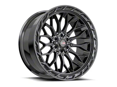 Vortek Off-Road VRP-503 Gloss Black 6-Lug Wheel; 24x11; -24mm Offset (10-24 4Runner)