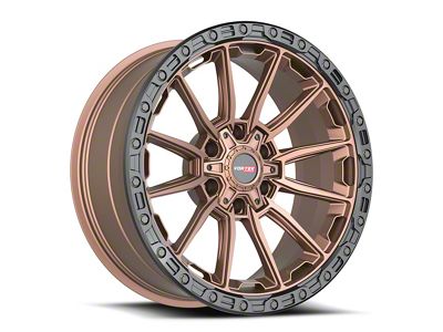 Vortek Off-Road VRT-601 Matte Bronze with Black Bead Ring 6-Lug Wheel; 20x9; 0mm Offset (03-09 4Runner)