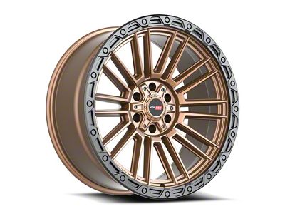 Vortek Off-Road VRT-604 Matte Bronze with Black Bead Ring 6-Lug Wheel; 18x9; -12mm Offset (10-24 4Runner)