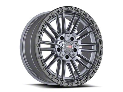 Vortek Off-Road VRT-604 Matte Titanium with Black Bead Ring 6-Lug Wheel; 20x9.5; 0mm Offset (03-09 4Runner)