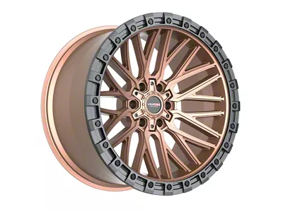 Vortek Off-Road VRT-608 Matte Bronze with Black Bead Ring 6-Lug Wheel; 18x9; 12mm Offset (03-09 4Runner)