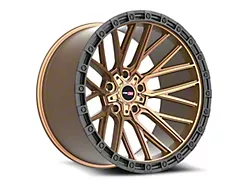 Vortek Off-Road VRT-608 Matte Bronze with Black Bead Ring Wheel; 22x12; -44mm Offset (20-25 Jeep Gladiator JT)