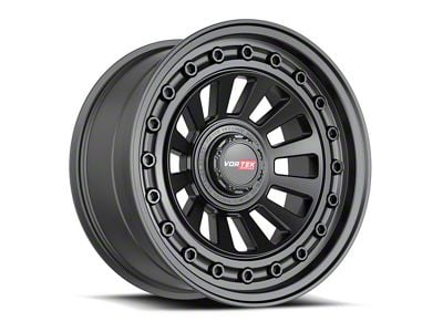 Vortek Off-Road VRD-702 Matte Black Wheel; 17x9; -12mm Offset (07-18 Jeep Wrangler JK)