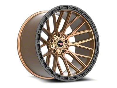 Vortek Off-Road VRT-608 Matte Bronze with Black Bead Ring Wheel; 20x10; -24mm Offset (07-18 Jeep Wrangler JK)