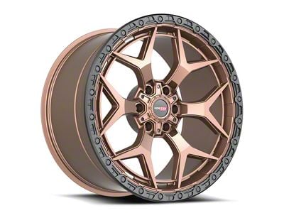 Vortek Off-Road VRT-603 Matte Bronze with Black Bead Ring 6-Lug Wheel; 18x9; 0mm Offset (16-23 Tacoma)