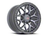 Vortek Off-Road VRT-603 Matte Titanium with Black Bead Ring 6-Lug Wheel; 18x9; -12mm Offset (24-26 Tacoma)
