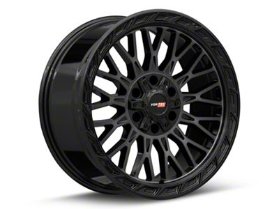Vortek Off-Road VRP-502 Black Diamond Cut with Dark Tint 6-Lug Wheel; 20x9; 18mm Offset (17-24 Titan)