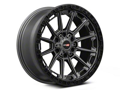Vortek Off-Road VRT-601 Matte Titanium with Black Bead Ring 6-Lug Wheel; 18x9; 0mm Offset (17-24 Titan)