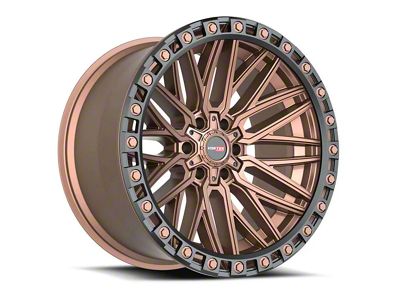 Vortek Off-Road VRT-608 Matte Bronze with Black Bead Ring 6-Lug Wheel; 18x9; 0mm Offset (16-24 Titan XD)