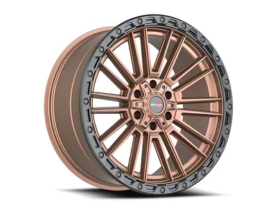 Vortek Off-Road VRT-604 Matte Bronze with Black Bead Ring 6-Lug Wheel; 18x9; 18mm Offset (22-25 Tundra)