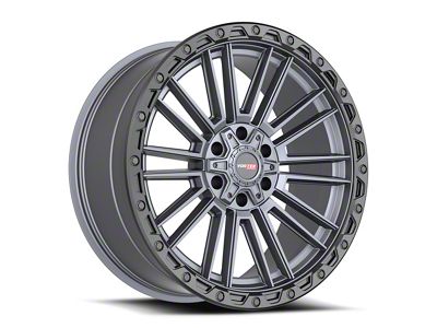 Vortek Off-Road VRT-604 Matte Titanium with Black Bead Ring 6-Lug Wheel; 20x9.5; -18mm Offset (22-25 Tundra)
