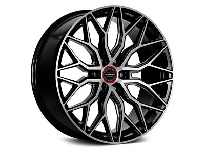 Vossen HF6-3 Brushed Gloss Black 6-Lug Wheel; 20x9.5; 15mm Offset (21-25 Bronco, Excluding Raptor)