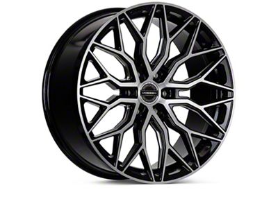 Vossen HF6-3 Deep Brushed Gloss Black 6-Lug Wheel; 22x9.5; 20mm Offset (21-26 Bronco, Excluding Raptor)