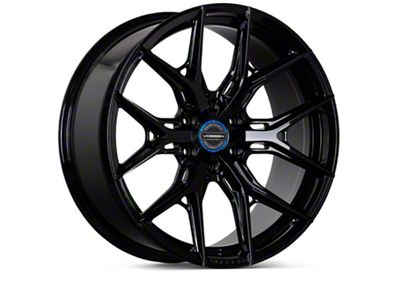 Vossen HF6-4 Deep Gloss Black 6-Lug Wheel; 22x9.5; 20mm Offset (21-26 Bronco, Excluding Raptor)