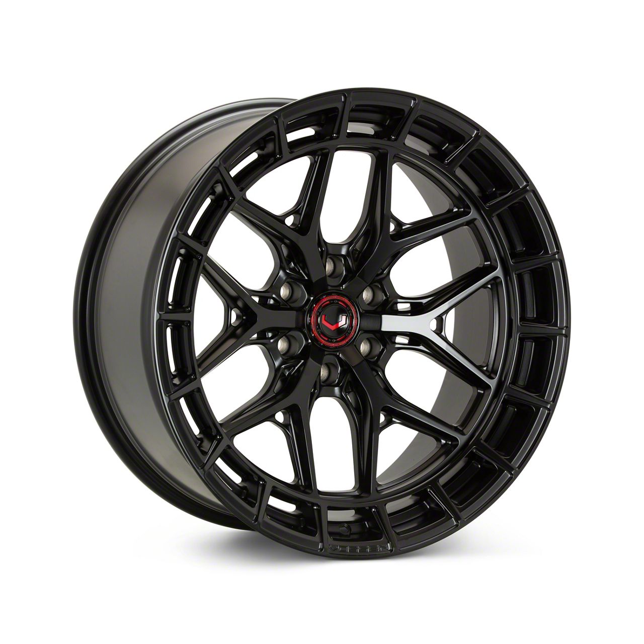 Vossen Bronco HFX-1 Super Deep Satin Black 6-Lug Wheel; 22x10
