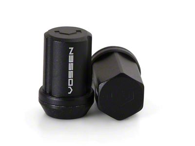 Vossen Black Lug Nuts; M14 x 1.5; Set of 20 (11-25 Jeep Grand Cherokee WK2 & WL)
