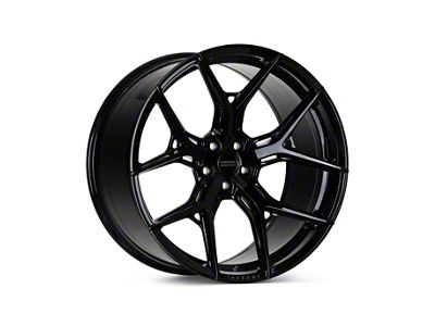 Vossen HF5 Super Deep Gloss Black Wheel; 22x10; -18mm Offset (07-18 Jeep Wrangler JK)