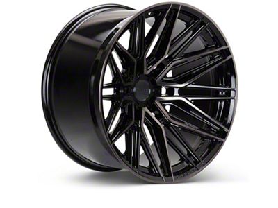 Vossen HF6-5 Super Deep Double Tinted Gloss Black 6-Lug Wheel; 22x10; -18mm Offset (17-24 Titan)