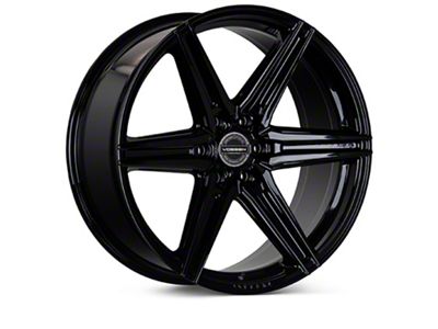 Vossen HF6-2 Deep Gloss Black 6-Lug Wheel; 22x9.5; 20mm Offset (16-24 Titan XD)
