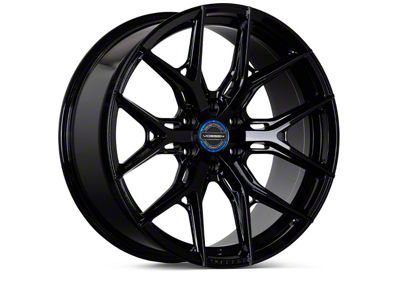 Vossen HF6-4 Ultra Deep Gloss Black 6-Lug Wheel; 22x12; -44mm Offset (22-26 Tundra)