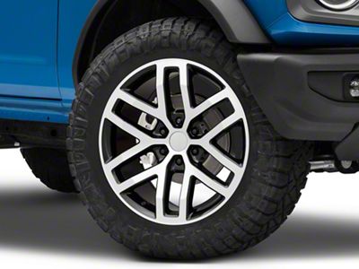 GEN2 Raptor Style Gloss Black Machined 6-Lug Wheel; 20x9; 25mm Offset (22-25 Bronco Raptor)