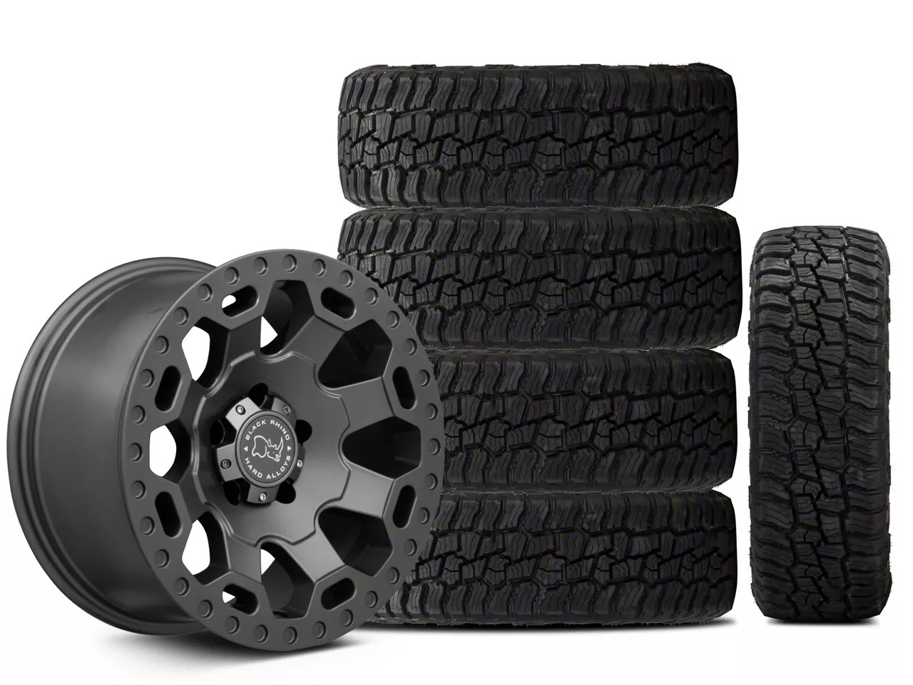 ジャイアントセット Black Rhino Jeep Wrangler Kelso Battleship Gray Wheel; 17x9